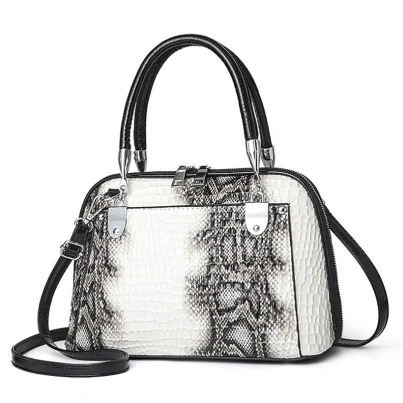 

новые роскошные сумки через плечо с узором из крокодиловой кожи, женские полукруглые сумки-мессенджеры из искусственной кожи, сумки через плечо