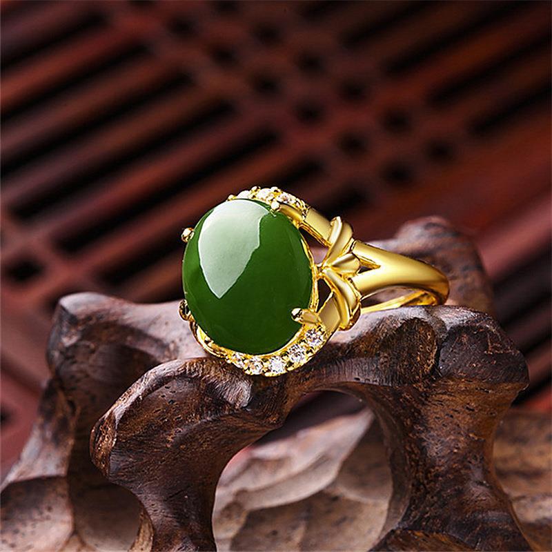 Men Hip Pop Crystal Open Ring