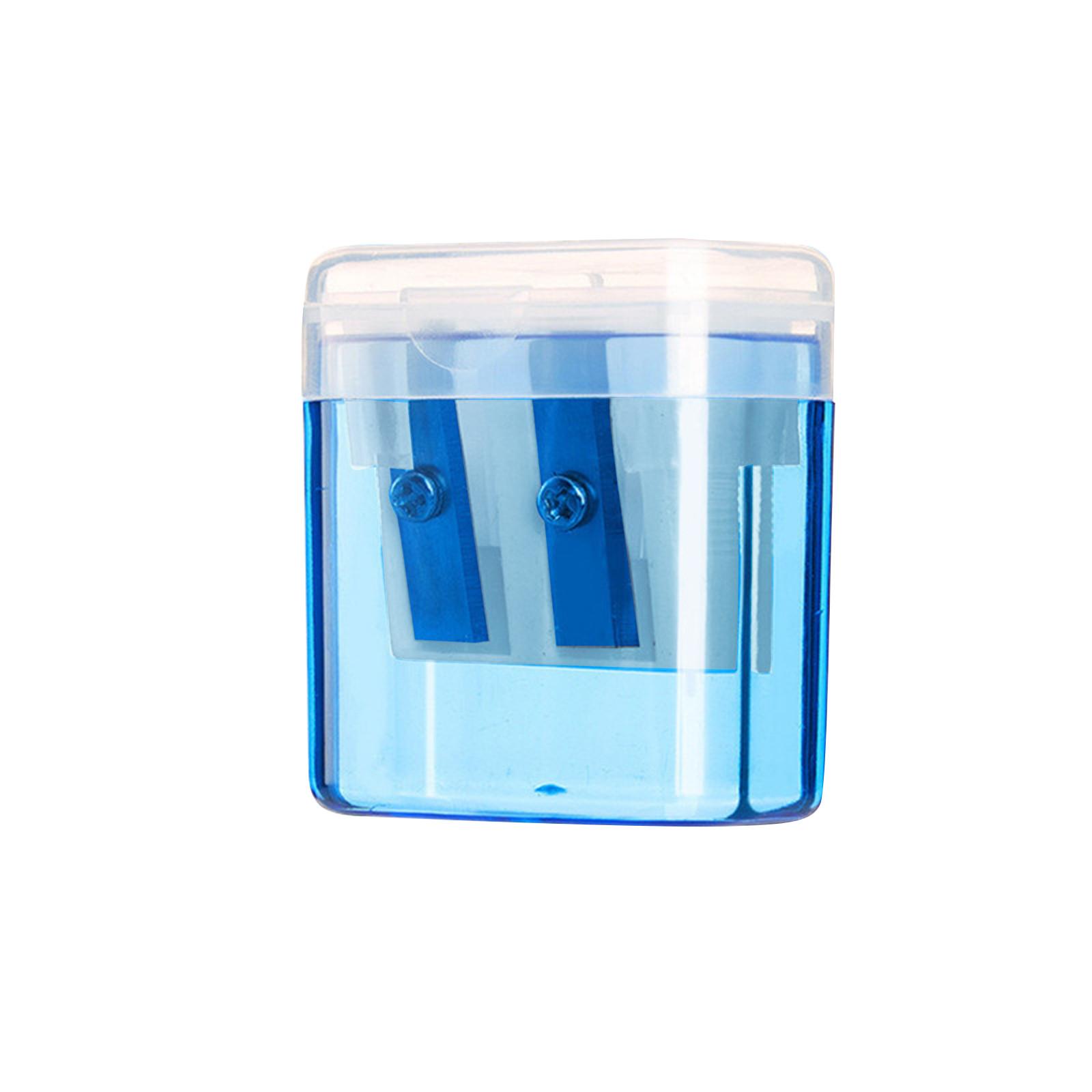 Pencil Sharpeners, Manual Pencil Sharpener With Lid, Handheld Pencil Sharpener For Colored Pencils, Protable Pencil Sharpener For Kids синий