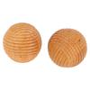 2 Pcs Wooden Hand Exercise Balls Ergonomic Relaxation Textured Lightweight Palm Massage Balls for