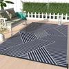 Retro Plaid Pattern Outdoor Carpet Geometrice Home Living Room Balcony Mat Camping Picnic Decorative Rugs Washable