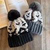 Retro Knitting Trendy High Top Beanie Warmth Comfort Autumn Winter Hat Female
