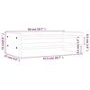 VidaXL Monitor Stand Grey 50x27x15 Cm Solid Pine Wood 814021