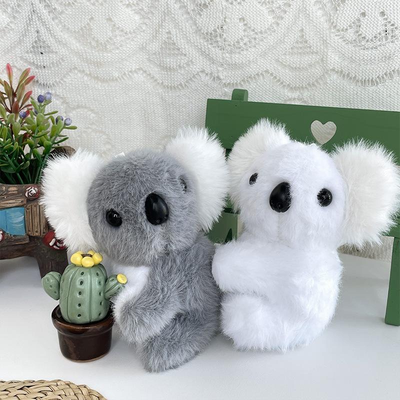 Cute Koala Plush Doll Girl Heart Cute Student Bag Pendant Keychain Children Gift