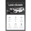 Model auta Toyota Land Cruiser z hliníkové slitiny v měřítku 1/18, Dětská hračka s autentickými zvuky a světly, Prémiový sběratelský kousek pro automobilové nadšence