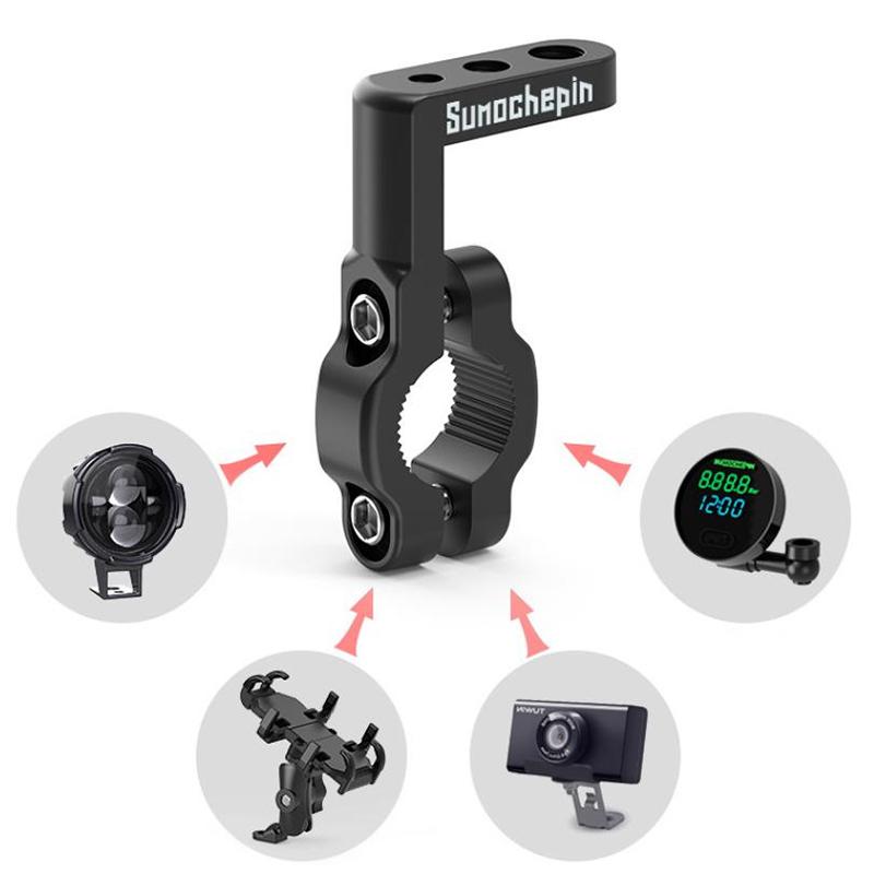 Aluminum Motorcycle Handlebar Mount Motorcycle Accessory Holder Motorcycle Accessories For Additional Accessories