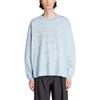 Adidas Terrex X And Wander Collaboration FW23 Pattern Printed Outdoor Sports Crew Neck Long Sleeve T-Shirt Unisex Tops Light-Blue HZ0671