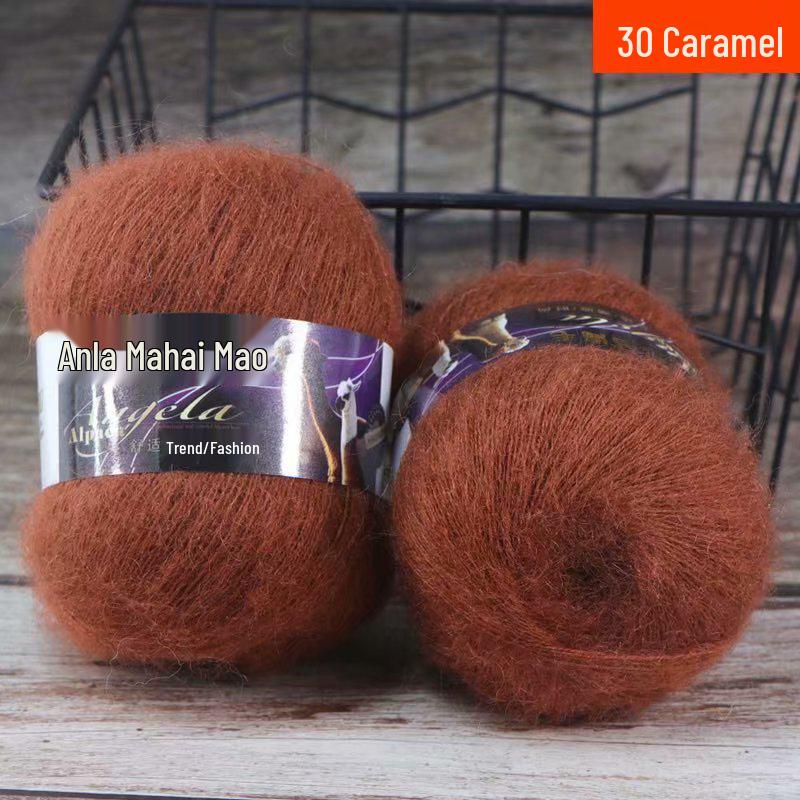 Angola Fine Mohair Yarn for Hand Knitting - Medium Fine Wool Yarn