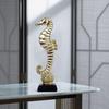 Gilded Seahorse Seashell TV Cabinet - Modern Home Decor Piece