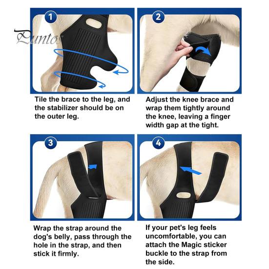 Cureaua de recuperare pentru animale de companie Brace de protecție pentru picioare pentru câine Genunchi pentru șold pentru câine Ușor de instalat Înveliș pentru picioare de câine Articole pentru animale de companie