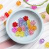 100Pcs DIY Crafts Loose Beads For Jewelry Making Transparent Flower Star Pendant Wholesale Necklace Bracelet