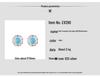 S925 Sterling Silver Turquoise Necklace & Earring Set in Designer Stackable Style