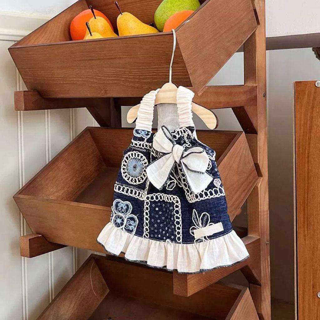 

Одежда для питомцев Собака Кошка Принцесса Маленькая Весна Лето Тонкая Дышащая Бабочка Принцесса Юбка XS темно-синий