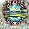 Vintage Metal Wall Art Augusta Golf Floral Wreath Home Office Decor
