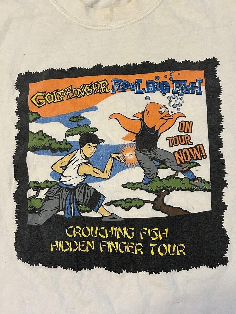 Винтажная черная хлопковая футболка Goldfinger & Reel Big Fish для унисекс, концертная, размеры от S до 5XL, унисекс футболка MQ S