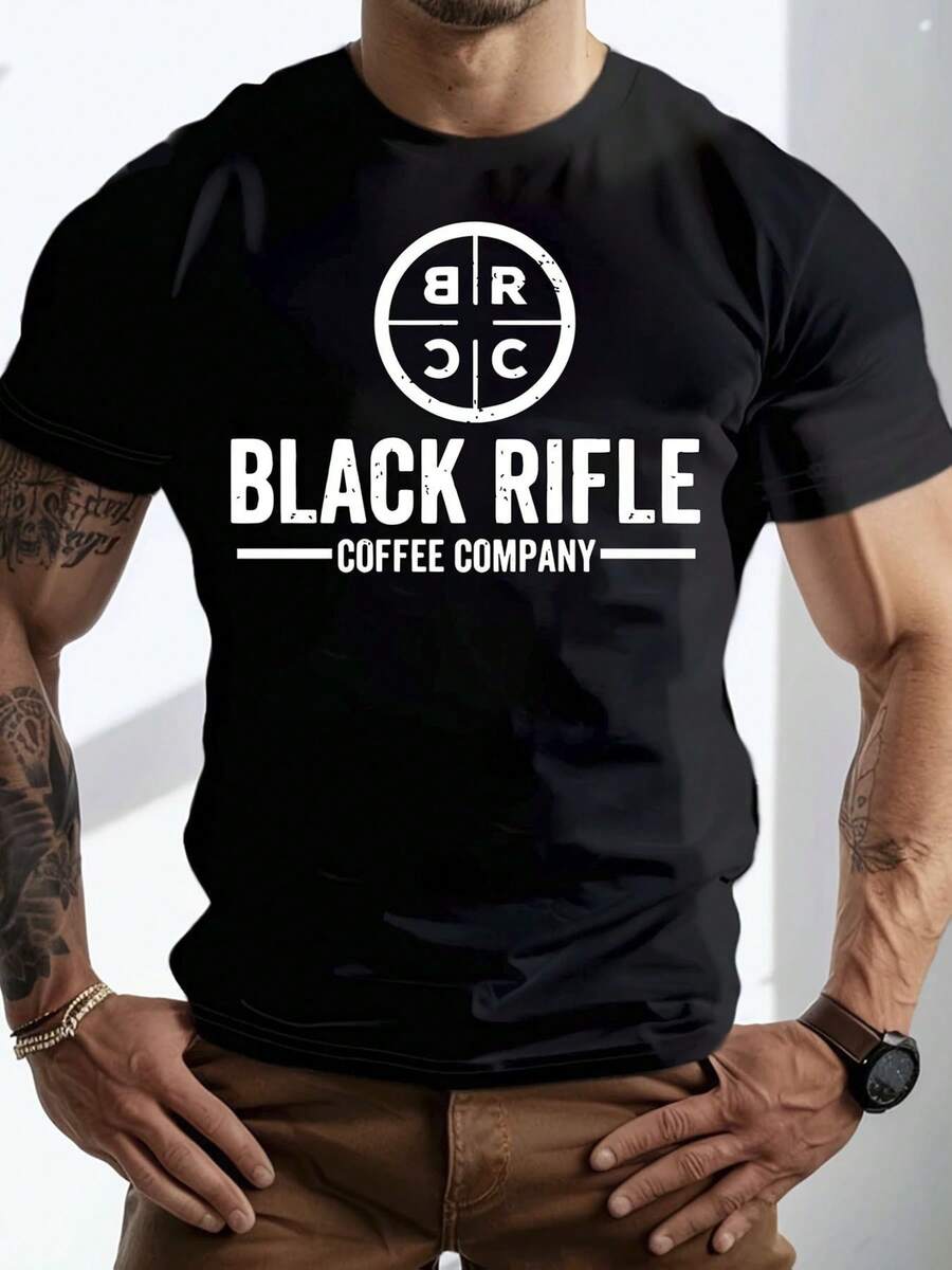 

Black Rifle Coffee Company Logo Printed For Summer Wear Unisex T-Shirt L