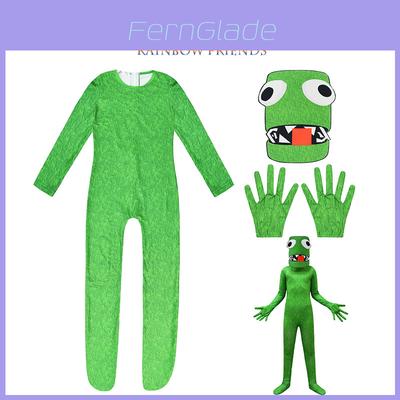 Roblox Rainbow Friends Grün Cosplay Kostüm Für Kinder Und Erwachsene