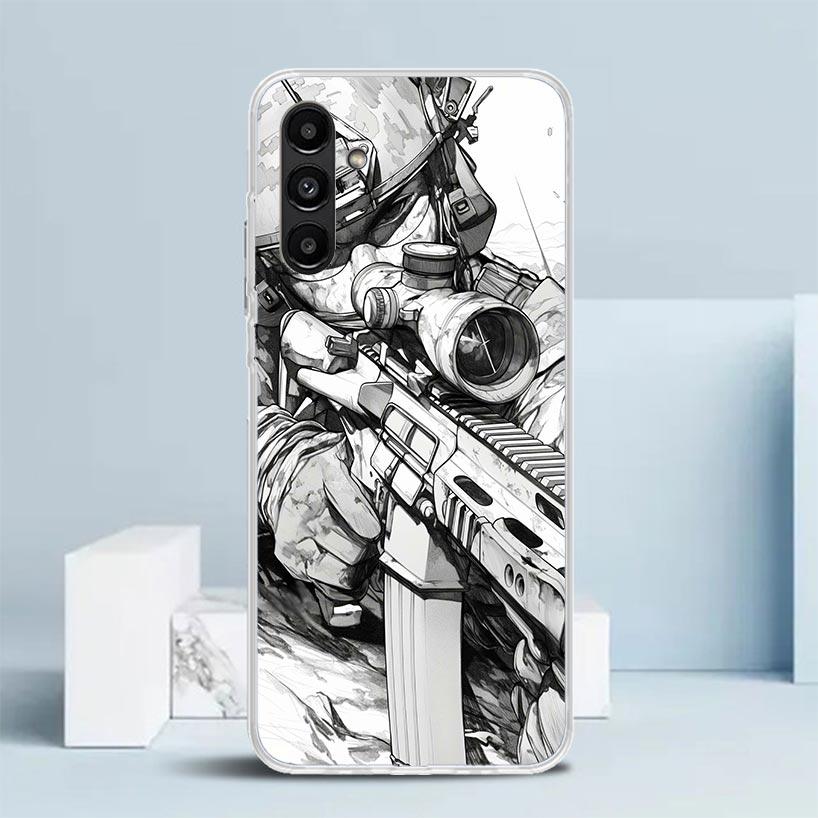 Military Army Special Forces Cover for Samsung Galaxy A17 A37 A57 A16 A26 A36 A56 A15 A14 A55 Phone Case A13 A53 A25 A35 A24 A34