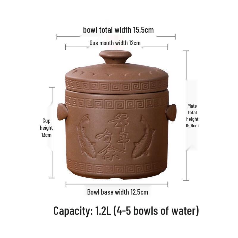 Фиолетовый глиняный горшок для тушения Wutuo