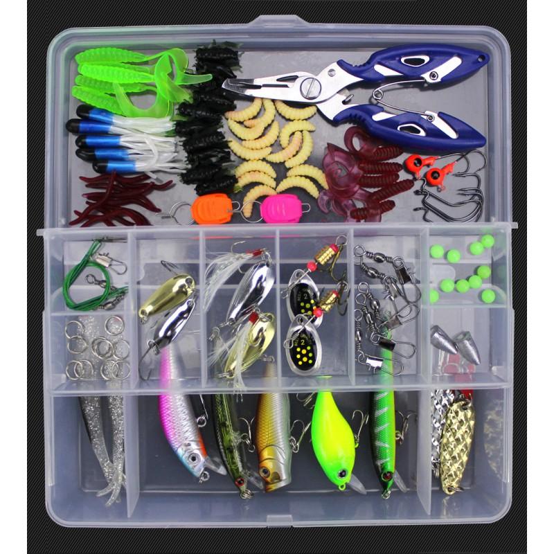Wehe Beginner Fishing Lure Kit Full Water Column Soft Plastic Baits Set Freshwater Saltwater Bass Pike