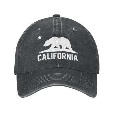 Custom Cotton California Bear Baseball Cap Women Men Breathable Dad Hat Outdoor