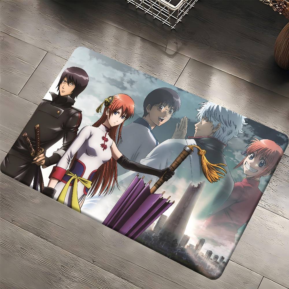 

Anime GINTAMA Anti-Slip Bathroom Mat Creative Kids Room Bedroom Decor Non-Slip Welcome Rug for Living Room Balcony 40x60 cm