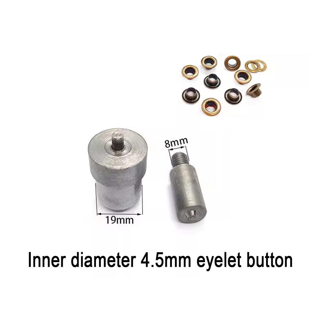 1.5~12mm Eyelet Button Hand Pressing Mold, DIY Eyelet Button Manual Installation Dies