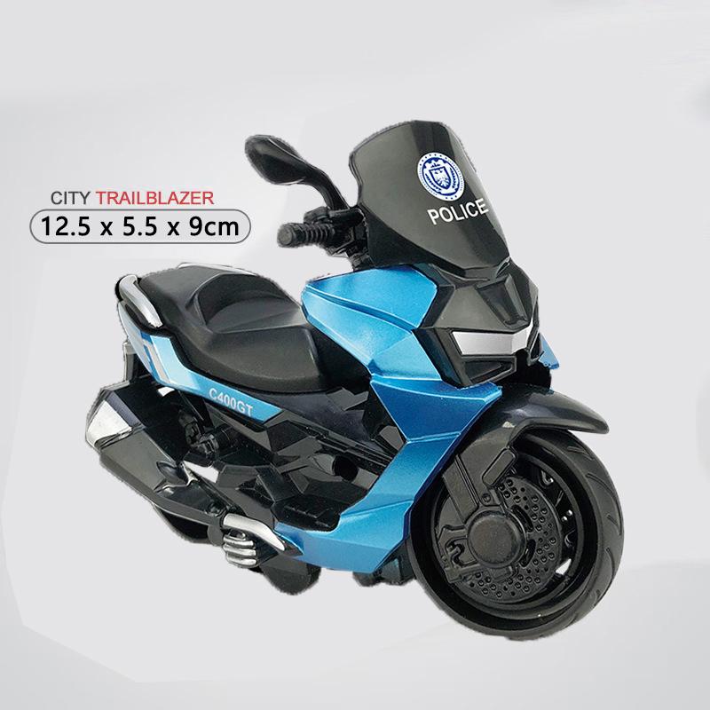 Çocuklar Ataletli Motosiklet Oyuncakları Erkekler Pedallı Vintage Geri Çekmeli Mini Motosiklet Modeli Sürtünme Güçlü Simülasyon Araba Oyuncakları Çocuklar İçin