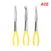Motorcycle Repair Removal Tools Extra Long Nose Pliers Spanner Clips Straight Bent Tip Mechanic Equipment DIY Auto AccessoriesGood product