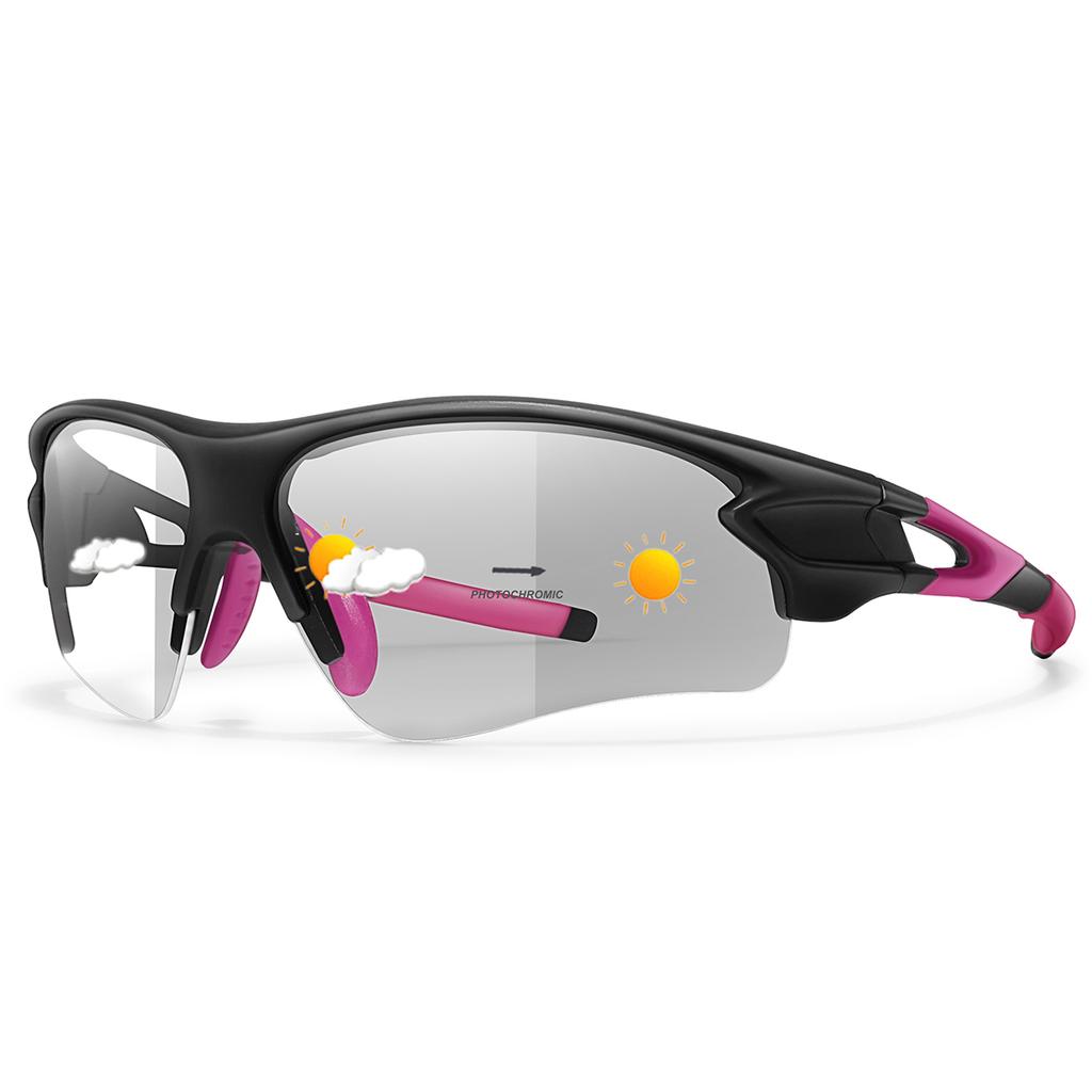 Fashion Photochromic Sunglasses Unisex Outdoor Sports Eyewear for Fishing Cycling Riding Running Driving Comfortable Goggles
