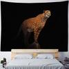 Mountain Top Snow Leopard Tapestry Living Room Decoration Cheetah Background Bedroom Wall Hanging Cloth Home Aesthetics