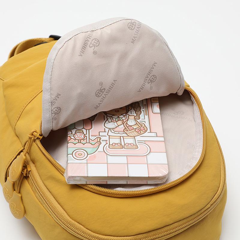 Lightweight Nylon Backpack Women's Multifunctional Chest Bag Outdoor Travel Shoulder Bag