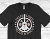 Peace Love & Rock 'n' Roll Hippie Guitar Ukulele Vintage Retro Disco Costume Party Festival Shirt, Gypsy Soul, Hippy Gifts, Birthday Present
