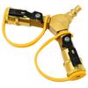 1/4" RV Propane Quick Connect Y Splitter Adapter 2 Way Heavy Duty Professional Disconnect Kit
