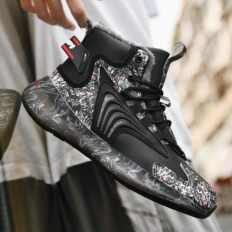 Men's Shoes New Winter Cashmere Thickened Warm Cotton Shoes Casual Sports Shoes Large Size Men's Shoesfashion Shoes Shoes