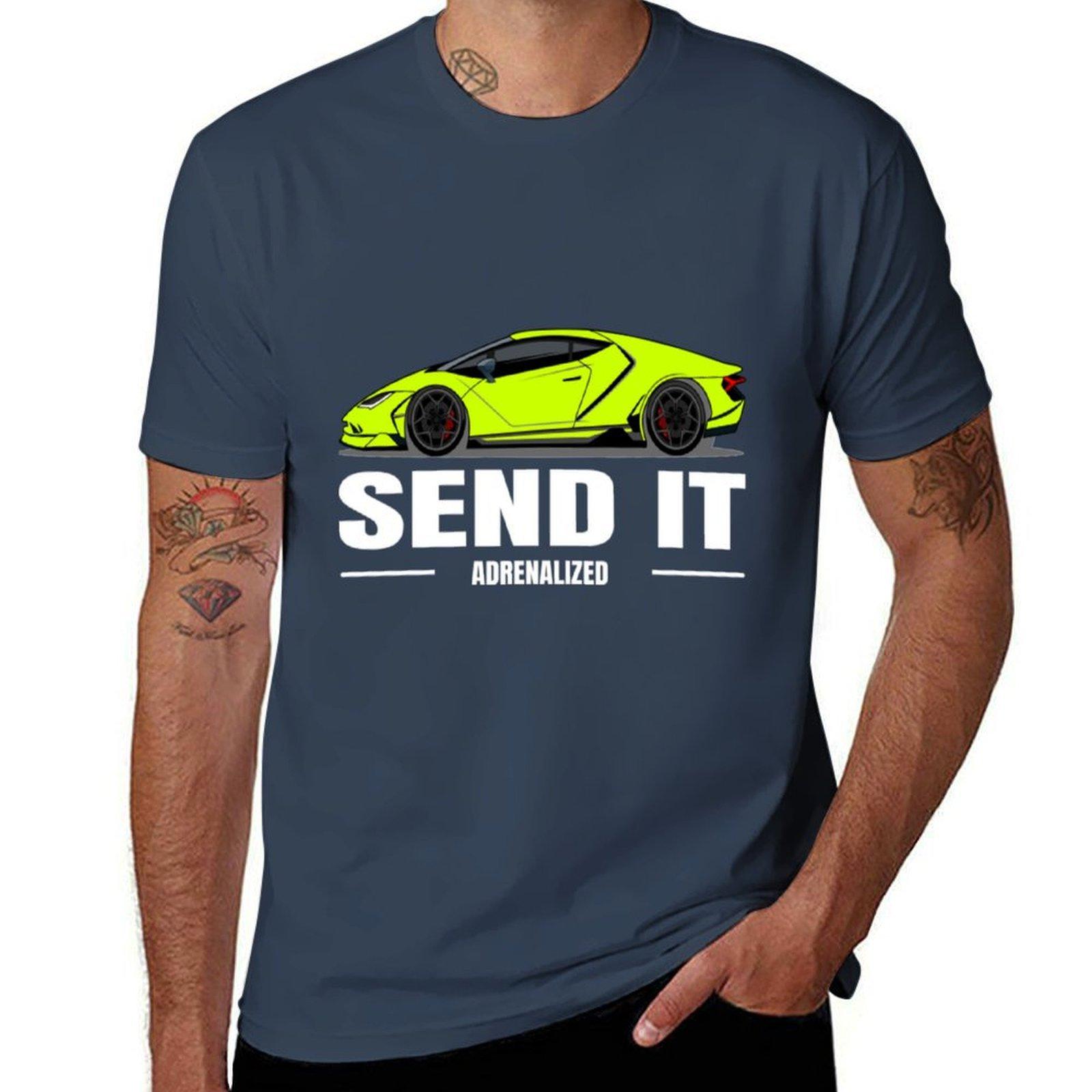 Send It Adrenalized By Bugteeth SEND IT ADRENALIZED BY BUGTEETH TShirt Basic Short Sleeve TShirt for Unisex S