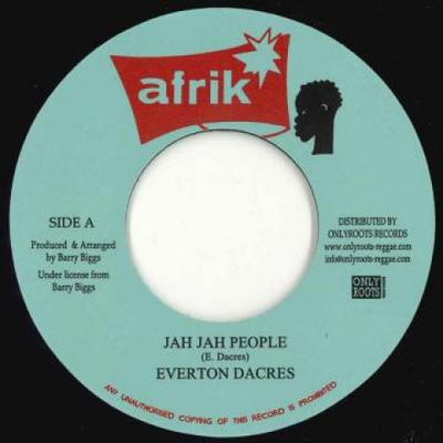 7-Zoll-Schallplatte EVERTON DACRES / STEROPHONICS - Jah Jah People / Jah People Time OR101 Afrik/Onlyroots 1978 Europa Reggae, Ska & Dub