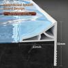 Self Adhesive Countertop Backsplash Double-Rib Support Splash Guard Seal  Floor Edge