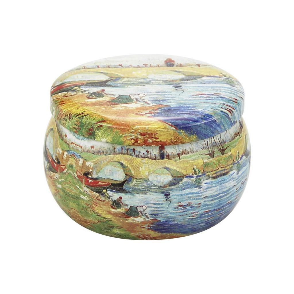 4.4oz Aroma Candle In Drum-shaped Tinplate Gift Jar