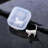 3D Diy Crystal Epoxy Material Filling Enclosed Simulation for Cat Model Micro Landscape Sitting for Cat Material Accesso