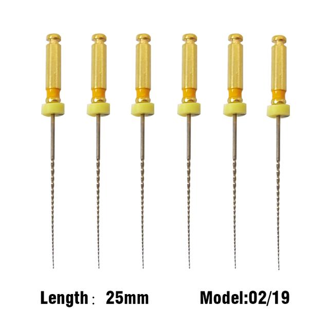 

5 коробок COXO SOCO-Pro Термоактивовані ротаційні файли Золоті ендодонтичні файли Кореневі канали для стоматології Супер сила різання, захист від зламу 25mm 0219 5 box