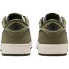 Air Jordan 1 Retro Low "Medium Olive" GS Low-top Basketball Shoes Olive Green/black/white Unisex HQ6999-200