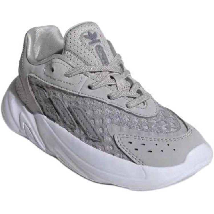 Adidas Originals Ozelia EL Retro Classic Durable Low-Top Casual Shoes Kids Sneaker Gray White JH7821