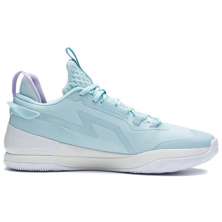 LiNing Flash 2.0 Abrasion Resistant Breathable Low Top Basketball Shoes Men's Light Ice Blue ABAS099-5