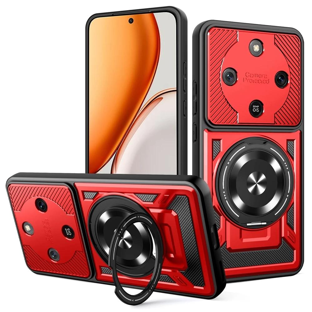 For Honor Magic8 Lite 5G Case Shockproof Armor Magnetic Ring Cases For Honor Magic 8 Lite For Magsafe Wireless Charging Cover