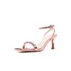 Size 35-40 Rhinestone Women Summer Sandals Female Heeled Sandal 2025 New Ladies Elegant Sandals Woman Dress Shoes