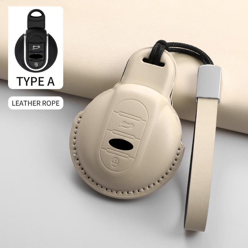 For BMW Mini Cooper JCW Countryman Aceman Cabrio F55 F56 F57 F54 F60 Car Remote Key Case Cover Shell Keychain Garnish Accessorie
