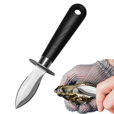 Edelstahl Muschel Meeresfrüchte Hebelmesser mit Griff Austernmesser Scharfkantige Schale Meeresfrüchte Doppelseitiges Messer Flaschenöffner