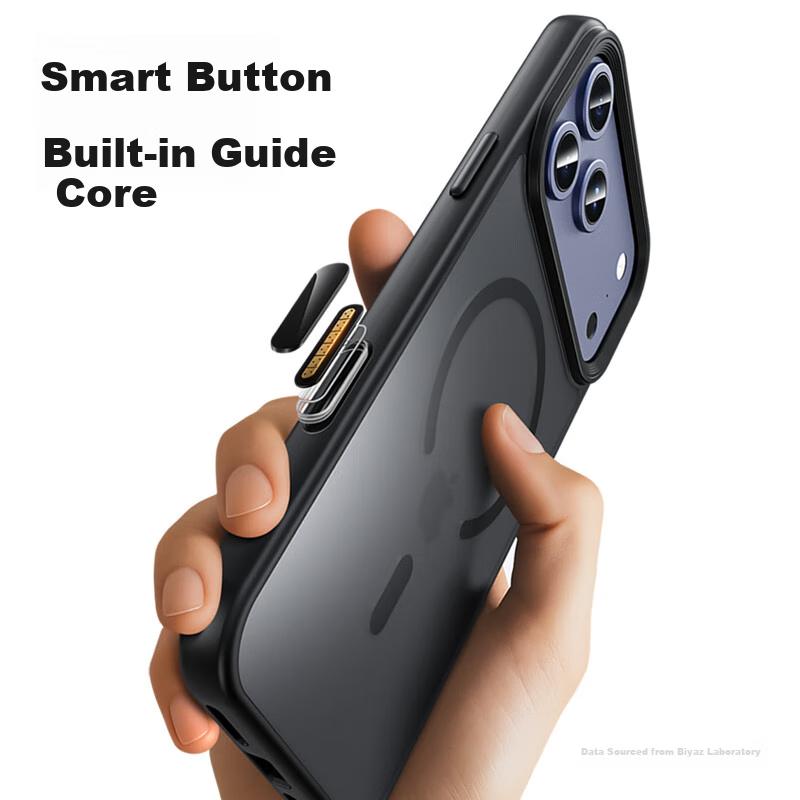 BIAZE Built-in AI Camera ButtonCompatible with Apple 17 Pro Max Phone Case iPhone 17 Pro Max MagSafe Wireless Charging Magnetic Adsorption Case