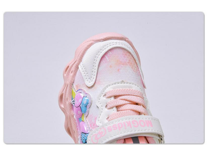 Kids' Cartoon Luminous Sports Shoes - Spring/Autumn 2025 Princess-Style Comfortable Casual Running Sneakers